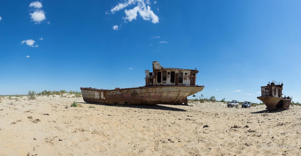 Dans un cimetière de navires, un festival de musiques électroniques pour sauver la mer d'Aral 
