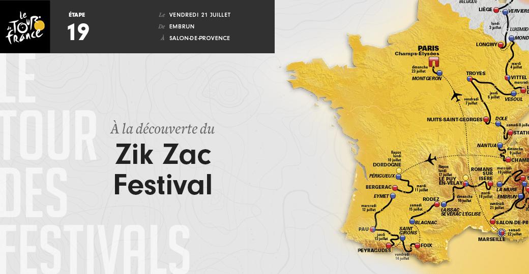 Etape 19 - 222,5 km - Combo musique et street art au Zik Zac Festival