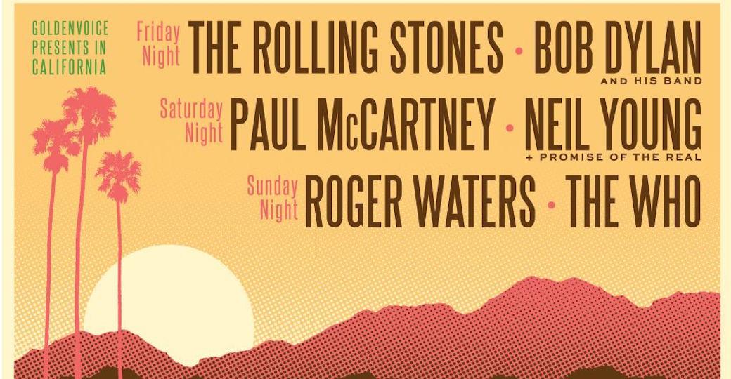 Les Rolling Stones, Paul Mc Cartney, Bob Dylan et The Who réunis dans un festival historique