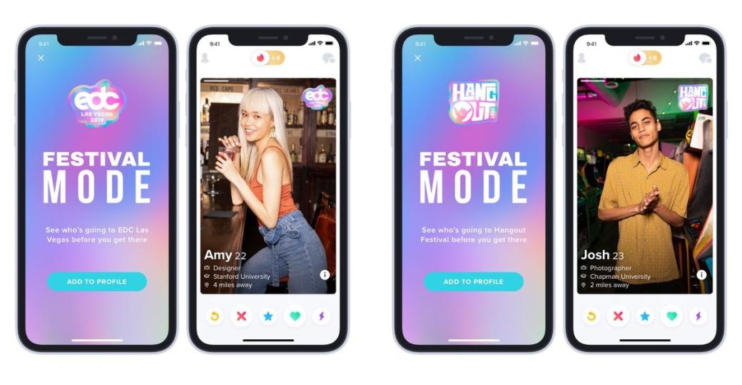 Tinder lance le « Festival Mode » pour pécho sec cet été